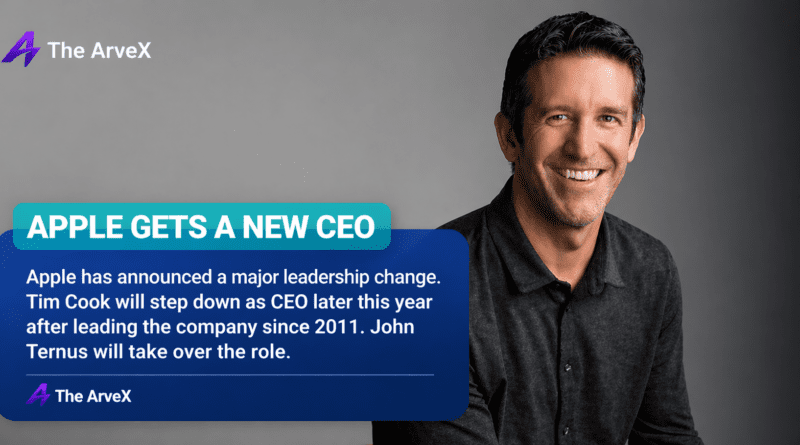 Apple announces new CEO John Ternus replacing Tim Cook after leading since 2011