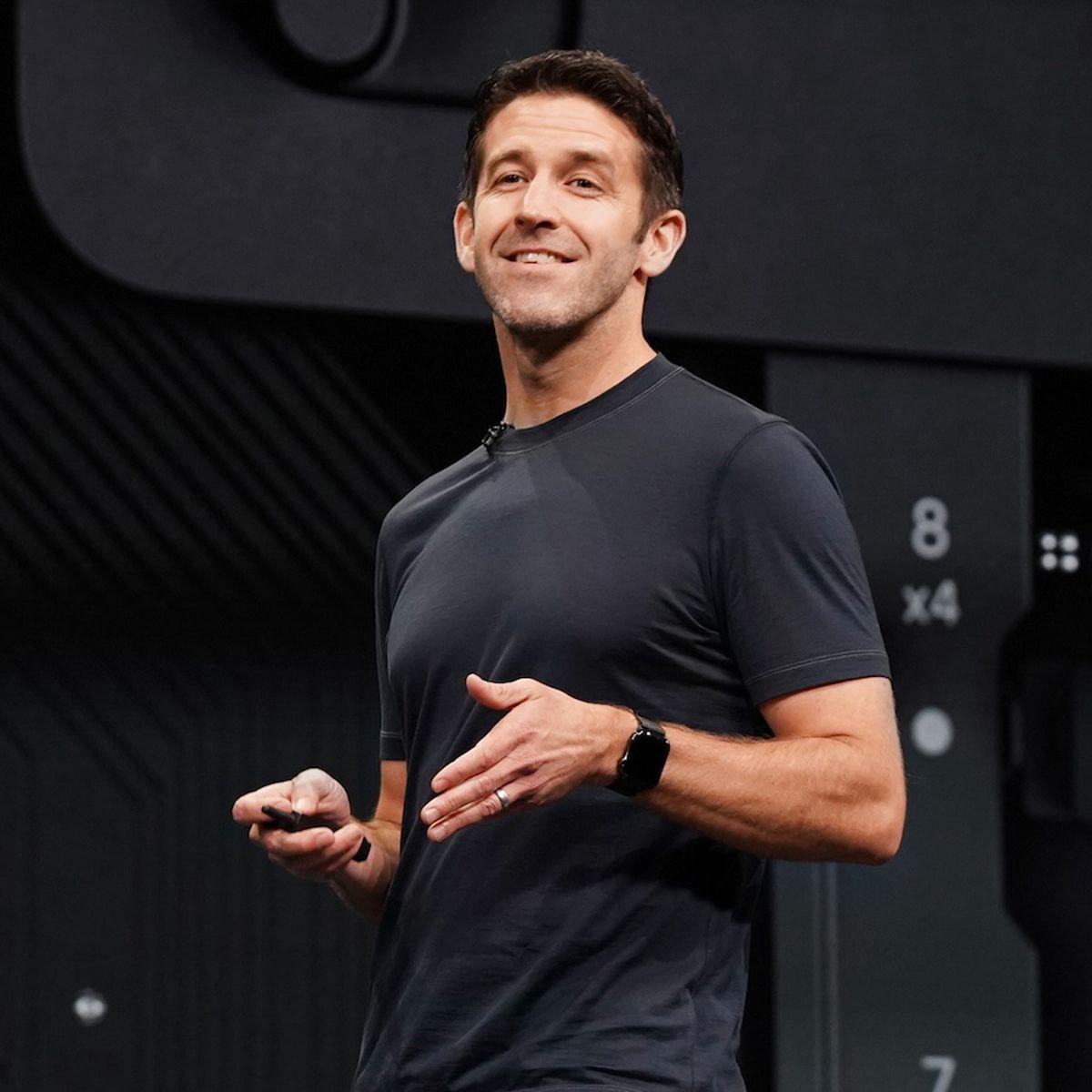 John Ternus Apple executive speaking at keynote event