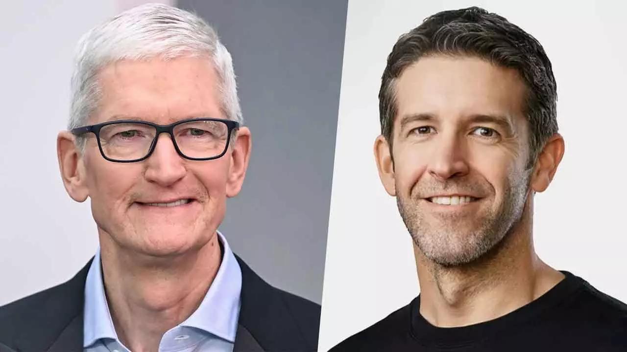 Tim Cook and John Ternus Apple CEOs, transition leadership