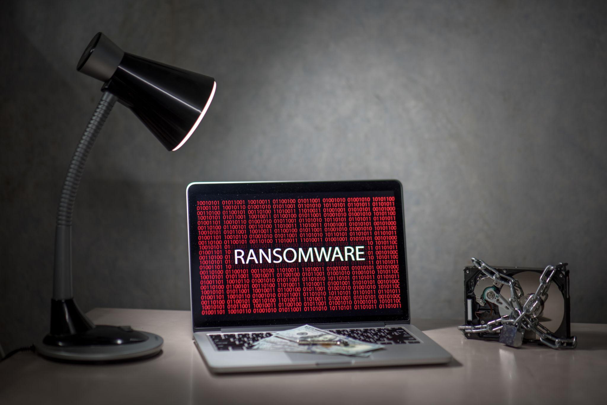 Ransomware attack locking computer files with demand for payment