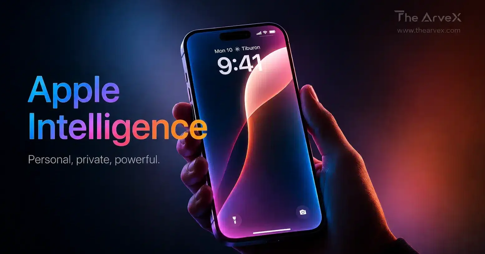 iPhone displaying AI assistant interface on screen