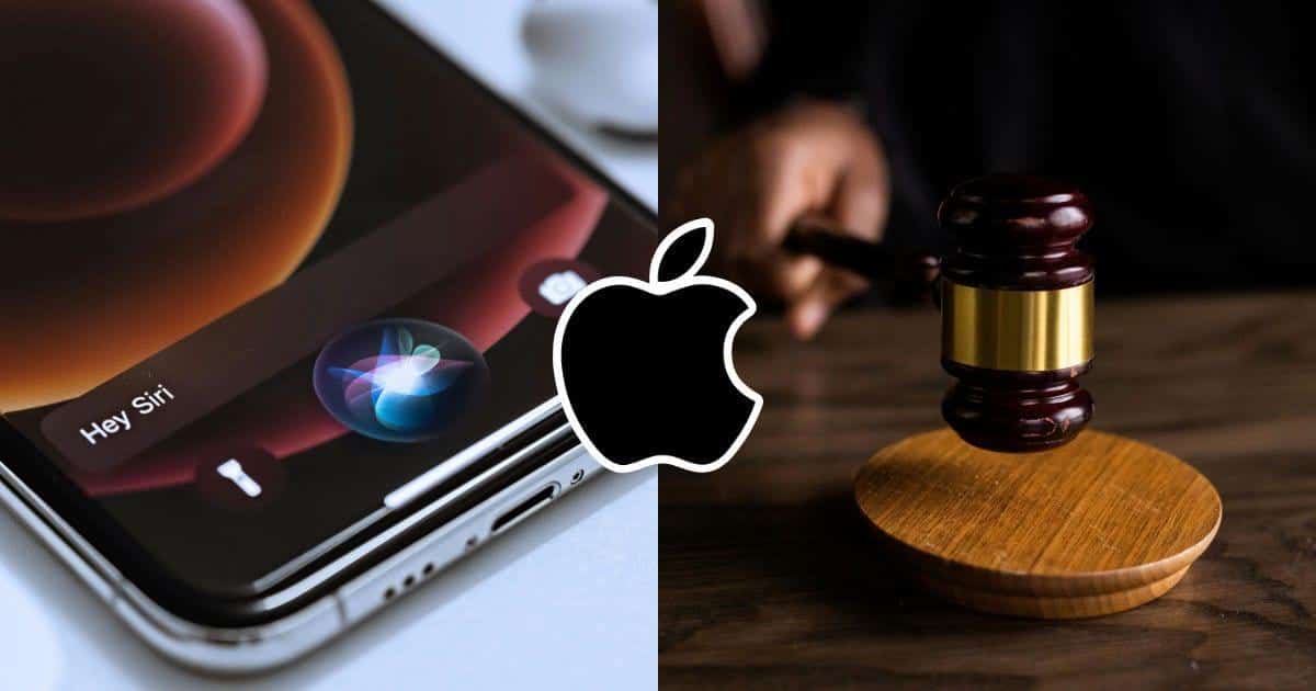 Apple legal case concept with gavel and Apple branding