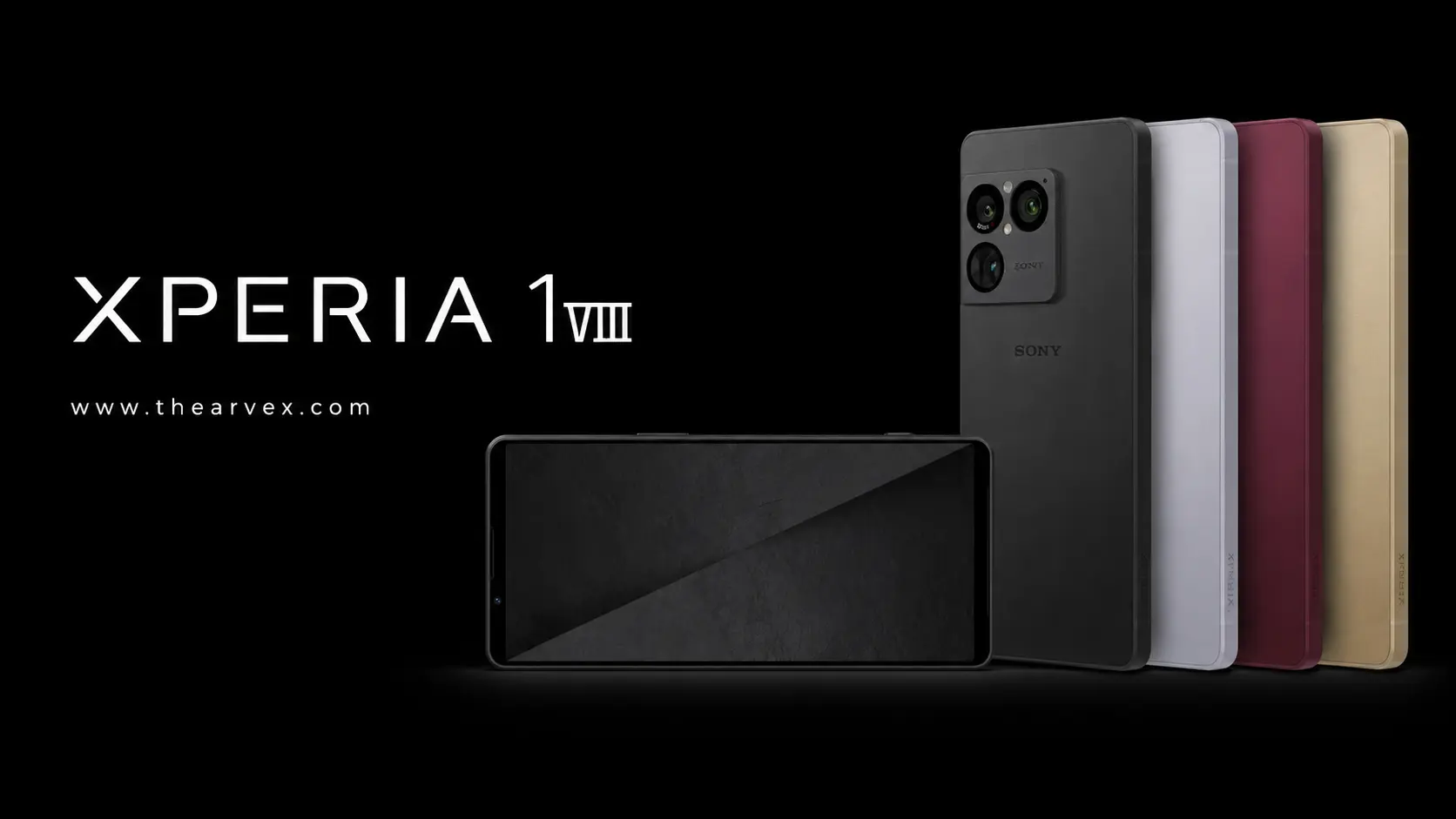 Sony Xperia 1 VIII official teaser render with premium flagship design